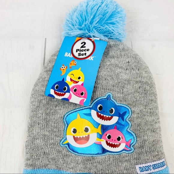 BabyShark | Toddlers Hat/ gloves set - Picture 2 of 5
